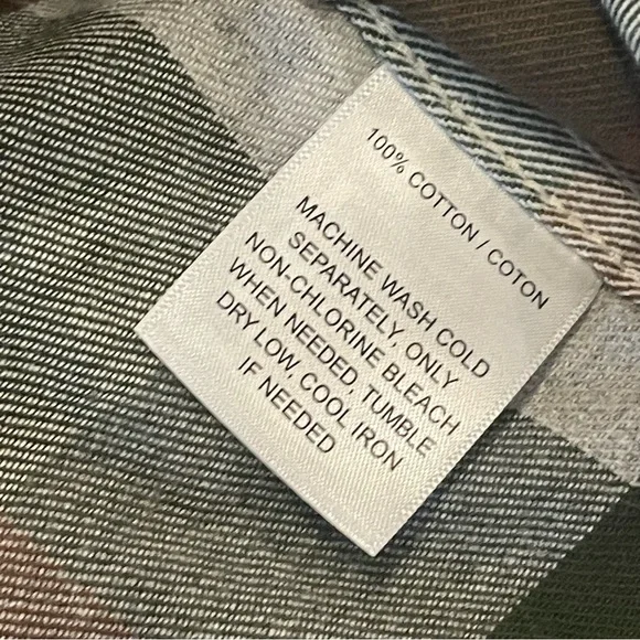 Ducks Unlimited Flannel Shirt Mens Medium Brown Plaid Long Sleeve Button Up NWT - Picture 12 of 13